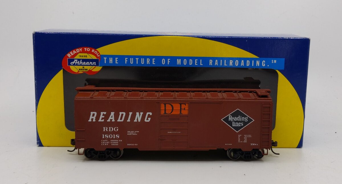 Athearn 70332 HO Reading 40' Box Car-Superior Door #18018 LN/Box