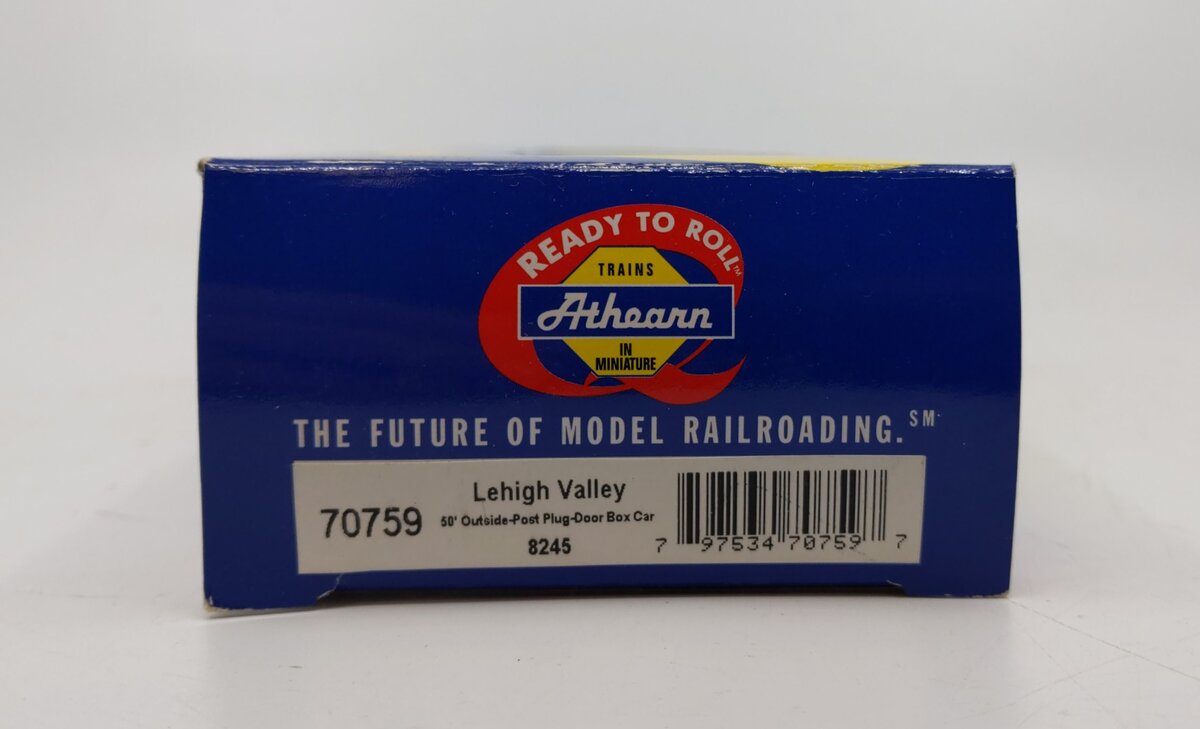 Athearn 70759 HO Lehigh Valley 50' Outside-Post Plug Door Boxcar #8245 LN/Box