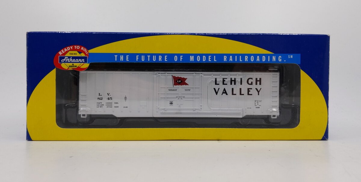 Athearn 70759 HO Lehigh Valley 50' Outside-Post Plug Door Boxcar #8245 LN/Box