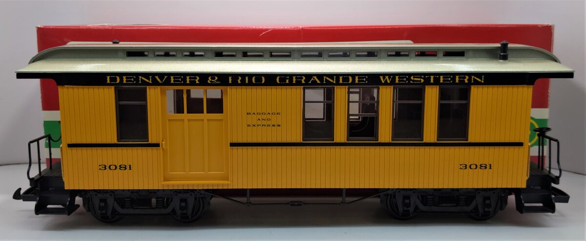 LGB 3081 G Scale Denver & Rio Grande Western Combine Passenger Car LN/Box