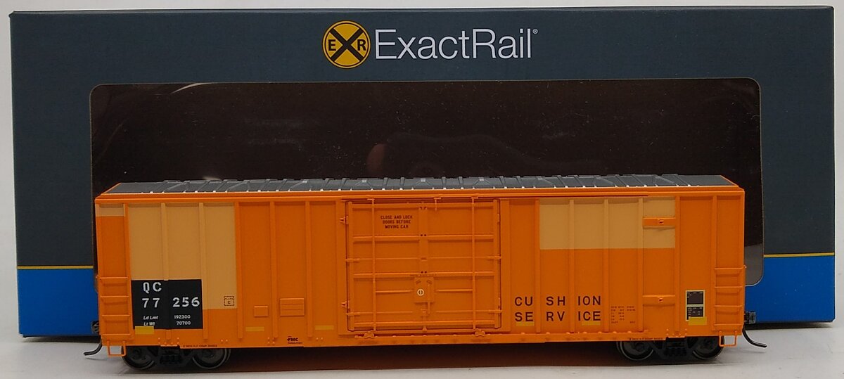 ExactRail EE-1858-1 HO Scale Quebec Central Cushion Service Box Car #77256 LN/Box