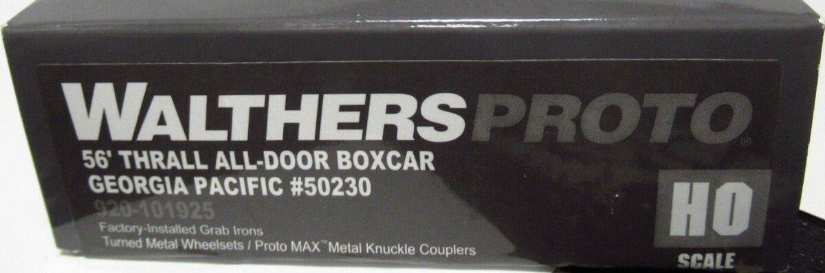 Walthers 920-101925 HO Georgia Pacific 56' Thrall All-Door Boxcar #50230 LN/Box