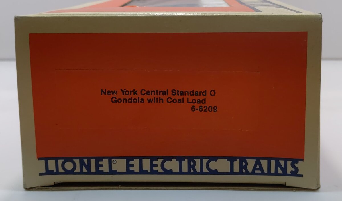 Lionel 6-6209 O Gauge New York Central Gondola w/Coal Load EX/Box