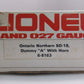 Lionel 6-8163 O Gauge Ontario Northland SD-18 Dummy Diesel Engine #8163 w/ Horn EX/Box