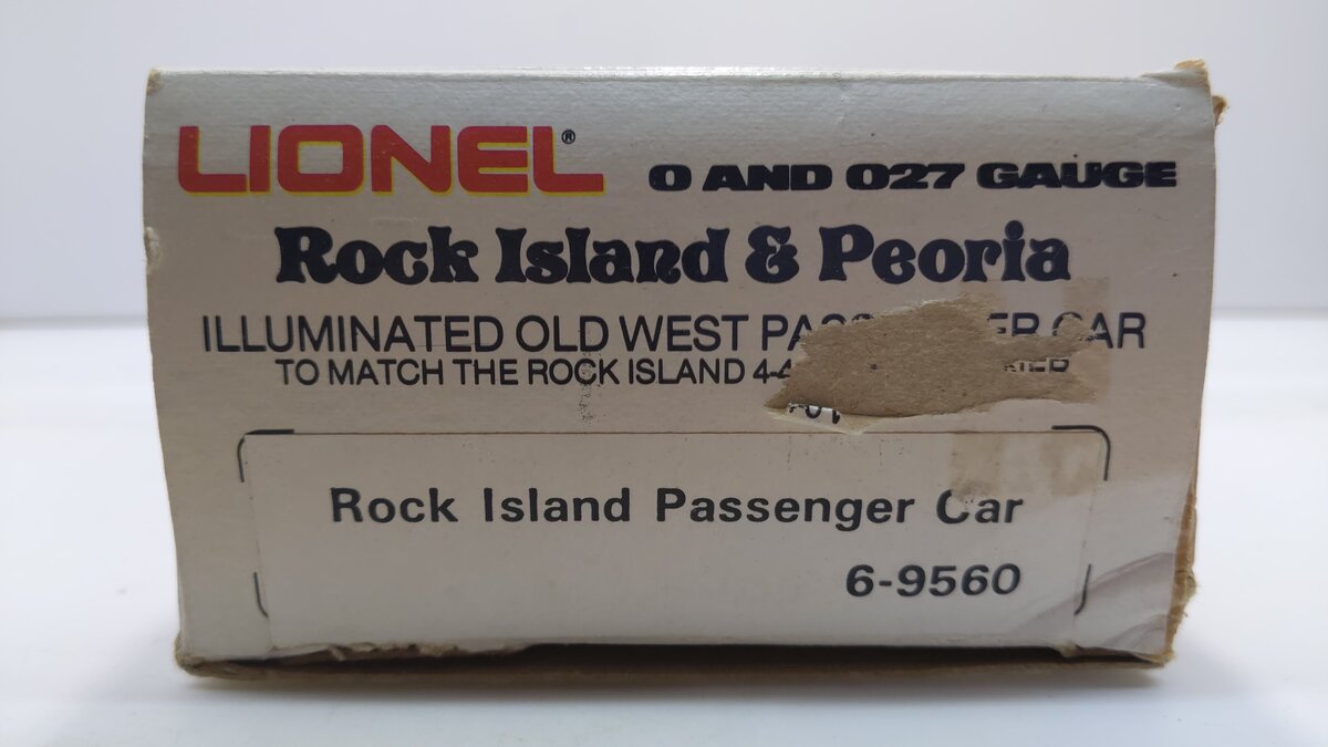 Lionel 6-9560 O Gauge Rock Island Passenger Car #9560 LN/Box