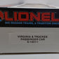 Lionel 6-16011 Virginia & Truckee Passenger Coach NIB