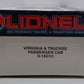 Lionel 6-16010 Virginia & Truckee Passenger Coach NIB