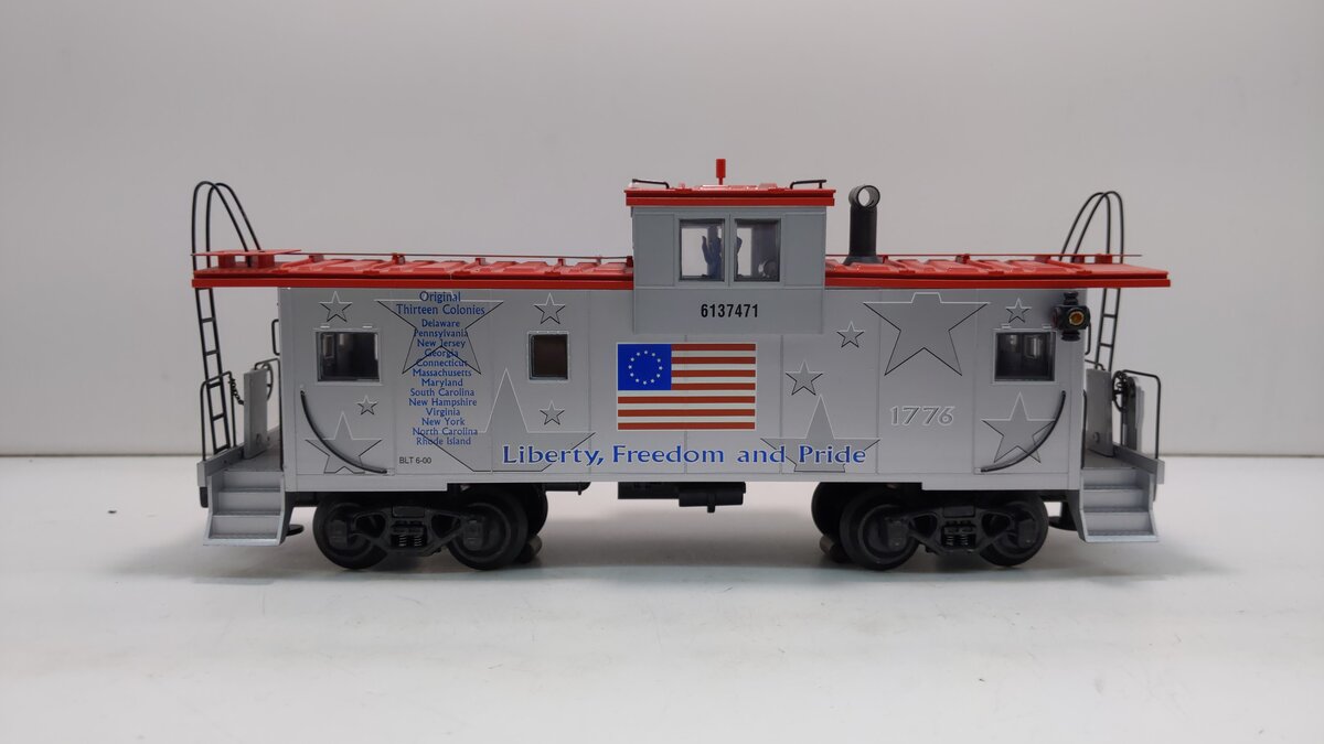 K-Line K613-7471 O 13 Colonies Extended Lighted Caboose #6137471 NIB
