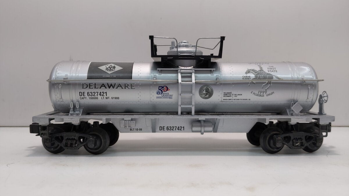 K-Line K632-7421 O Gauge Delaware Quarter Tank Car LN/Box