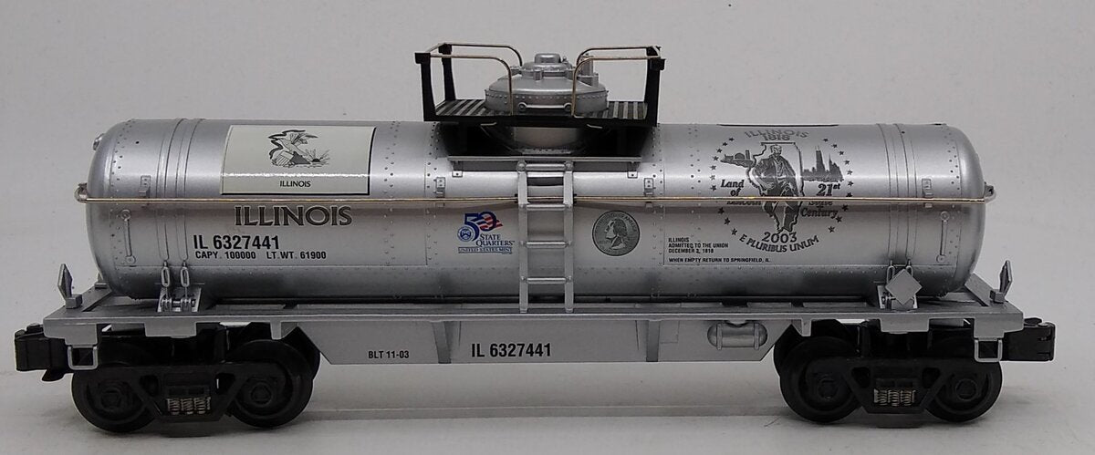 K-Line K632-7441 O Gauge Illinois Commemorative Quarter Tank Bank Car #6327441 LN/Box