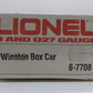 Lionel 6-7708 O Gauge Winston Billboard Reefer Car LN/Box