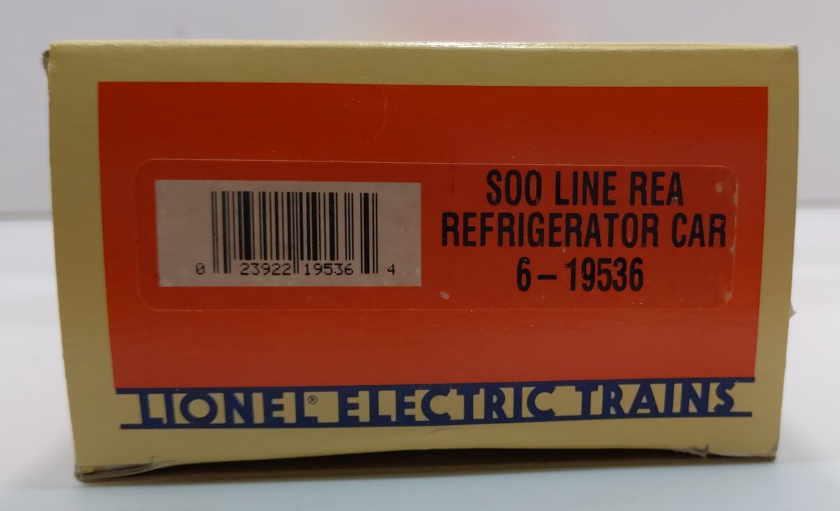 Lionel 6-19536 O Gauge SOO Line "Railway Express Agency" Refrigerator Car LN/Box