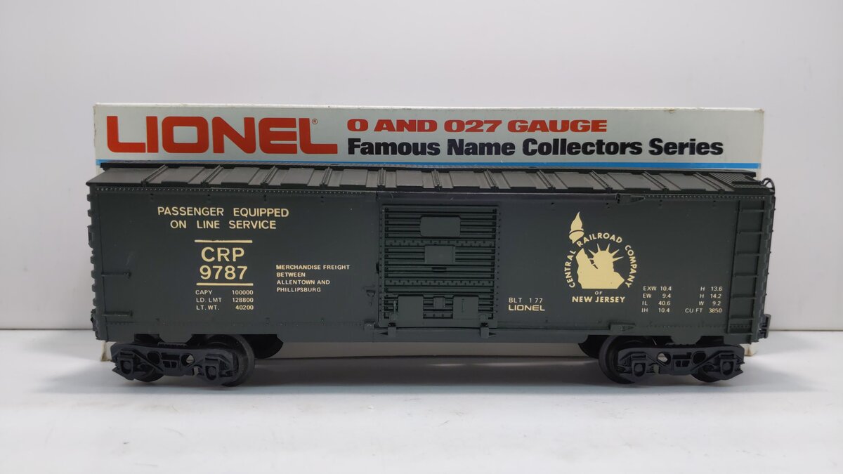 Lionel 6-9787 O Gauge Central of New Jersey Box Car EX/Box