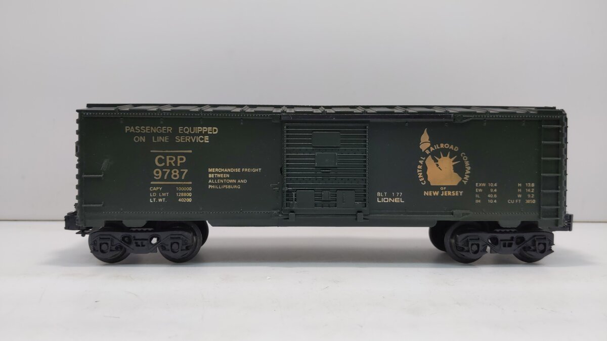 Lionel 6-9787 O Gauge Central of New Jersey Box Car LN/Box