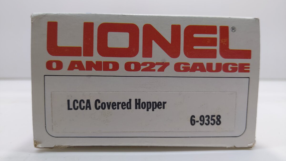 Lionel 6-9358 O Gauge LCCA-1980 Sands Of Iowa Covered Hopper Car NIB