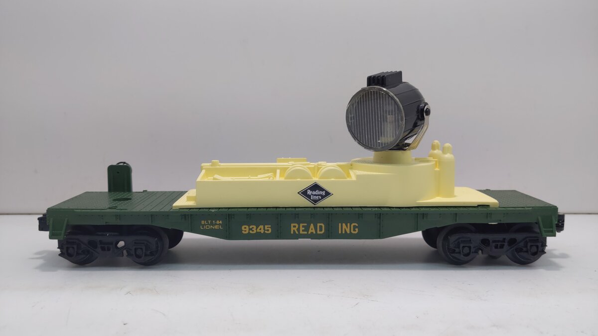 Lionel 6-9345 O Gauge Reading Searchlight Car LN/Box