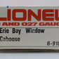 Lionel 6-9184 O Gauge Erie Bay Window Illuminated Caboose #9184 LN/Box
