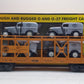 MTH 30-7667 O Gauge TCA 2000 Auto Carrier w/ 4 Vans NIB