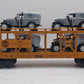 MTH 30-7667 O Gauge TCA 2000 Auto Carrier w/ 4 Vans NIB