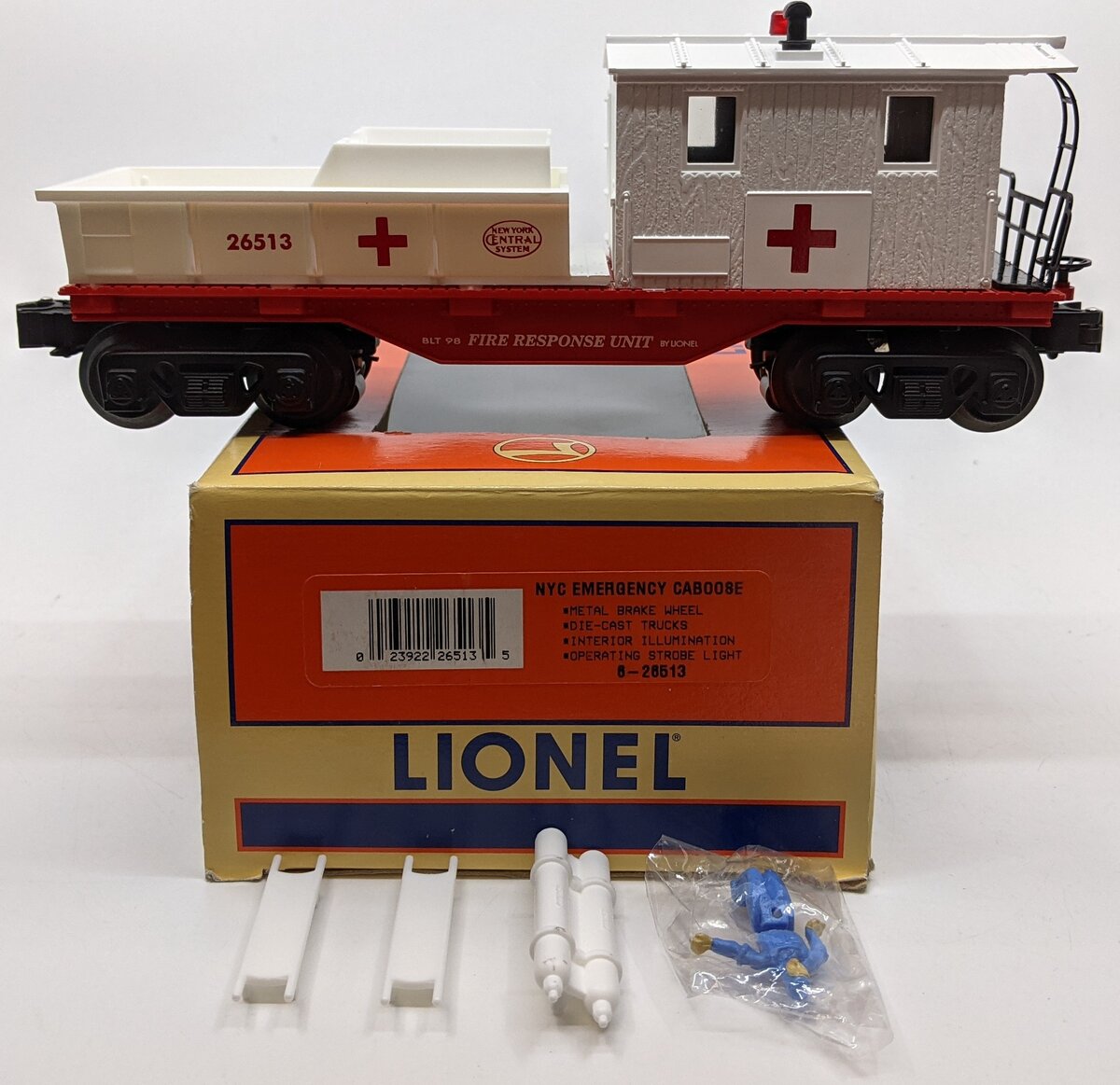 Lionel 6-26513 O Gauge NYC Emergency First Aid Caboose LN/Box