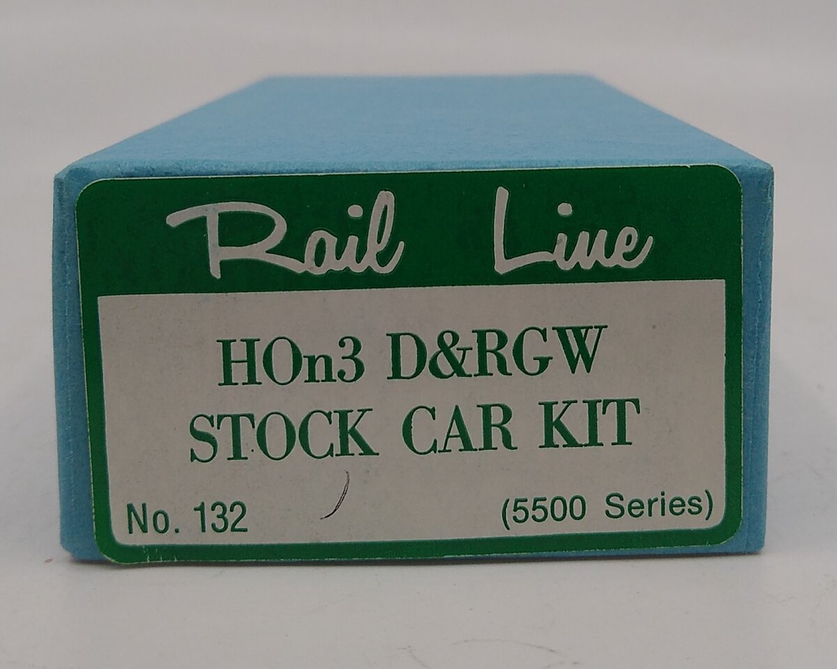 Rail Line 132 HOn3 Denver & Rio Grande Western 30' Stock Car (5500 Series) Kit