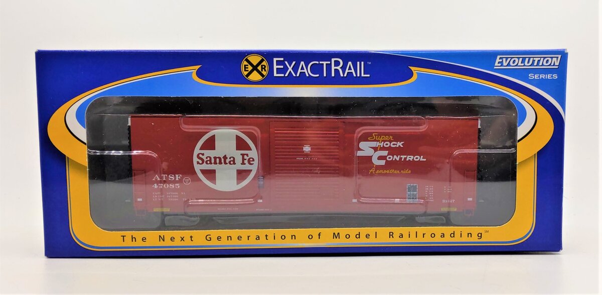 ExactRail EE-1009-5 HO Santa Fe PC&F 6033 Cu.Ft. Single Door Boxcar ATSF #47085