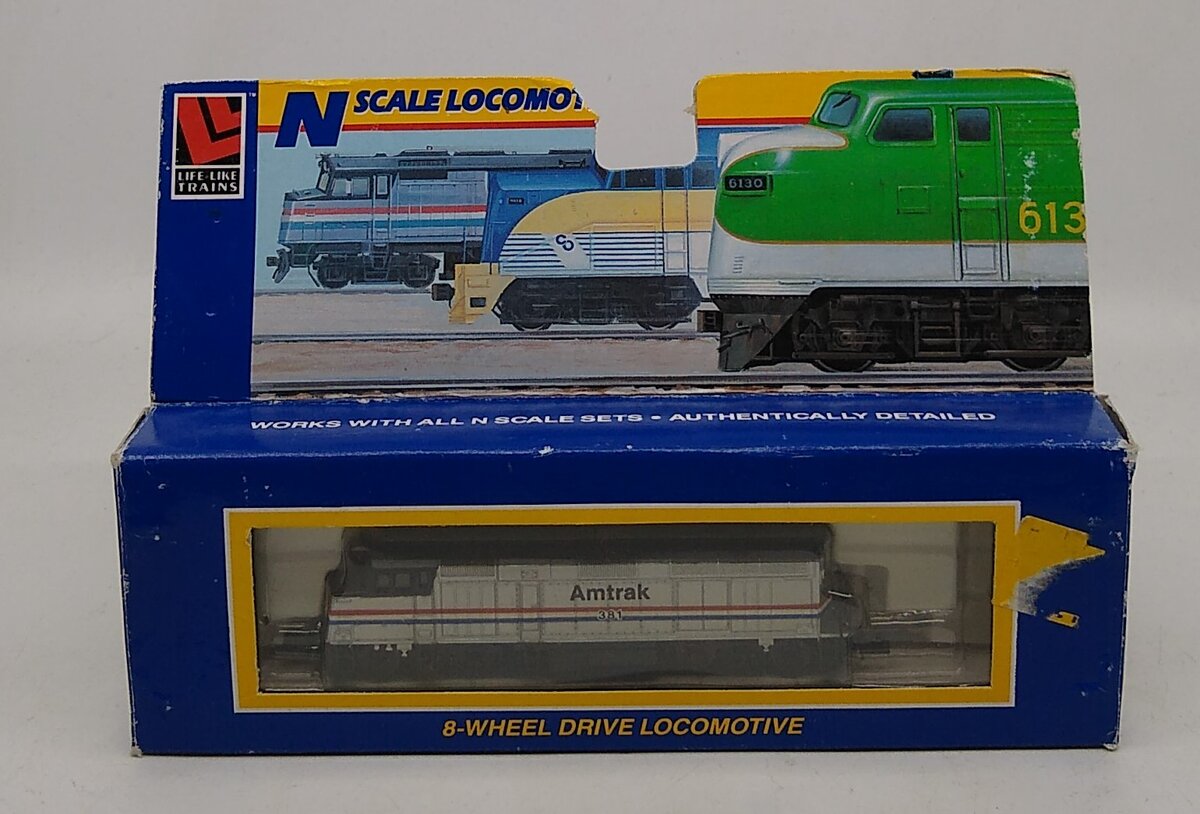 Life Like 7641 N Scale Amtrak F-40 Diesel Locomotive #381