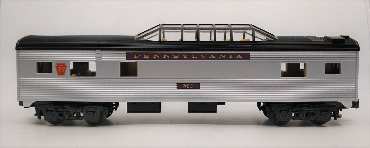 MTH 30-6072 Pennsylvania Streamlined Vista Dome Car #2032 LN/Box