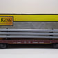MTH 30-76015 O Gauge Lehigh Valley Flat Car - w/Bulkheads LN/Box