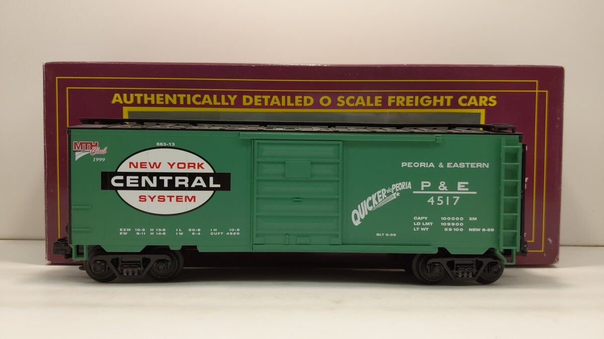 MTH 20-93024 O Gauge New York Central MTHRRC-1999 Box Car #4517 LN/Box