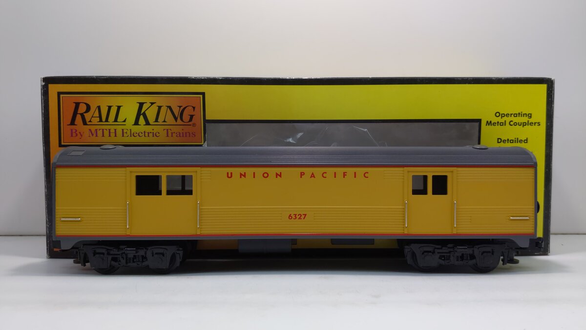 MTH 30-6030 O Gauge Union Pacific O27 Streamlined Baggage Car #6327 EX/Box