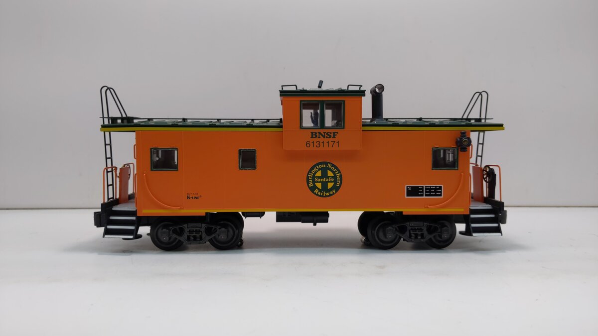 K-Line K613-1171 BNSF Extended Vision Caboose (3-Rail) LN/Box