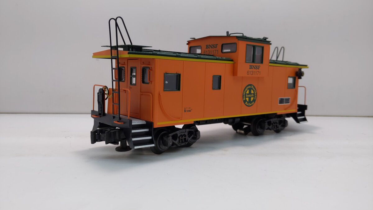 K-Line K613-1171 BNSF Extended Vision Caboose (3-Rail) LN/Box