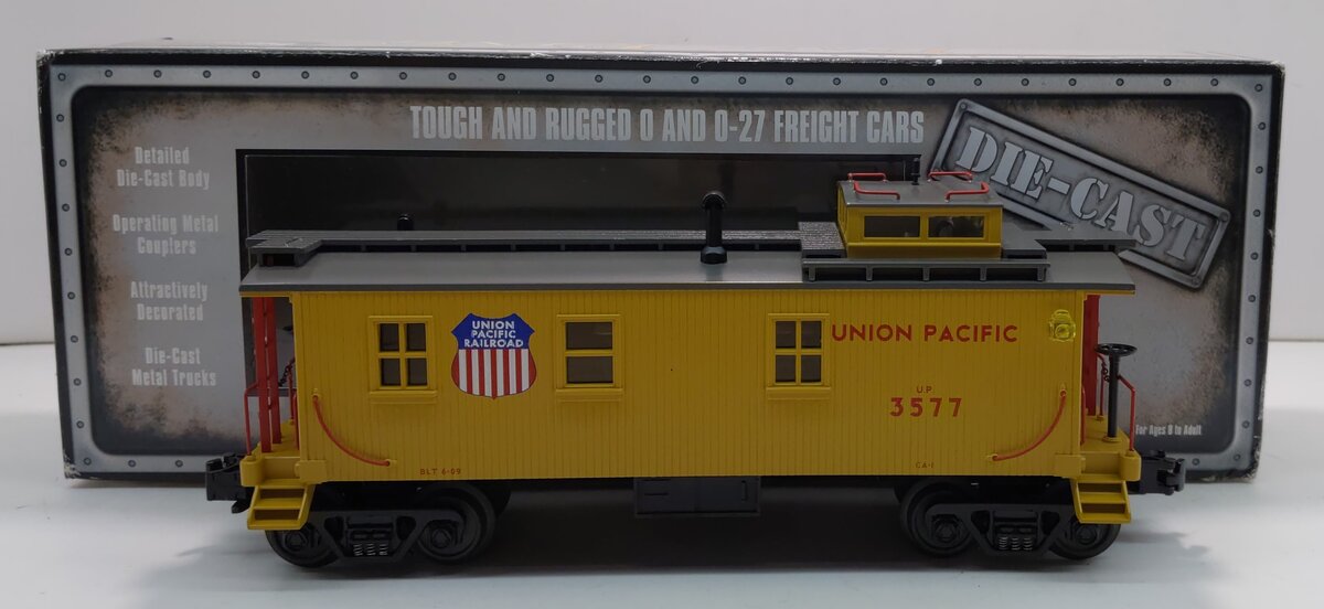 MTH 30-8505 O Gauge Union Pacific Die-Cast Illuminated Caboose #3577 LN/Box