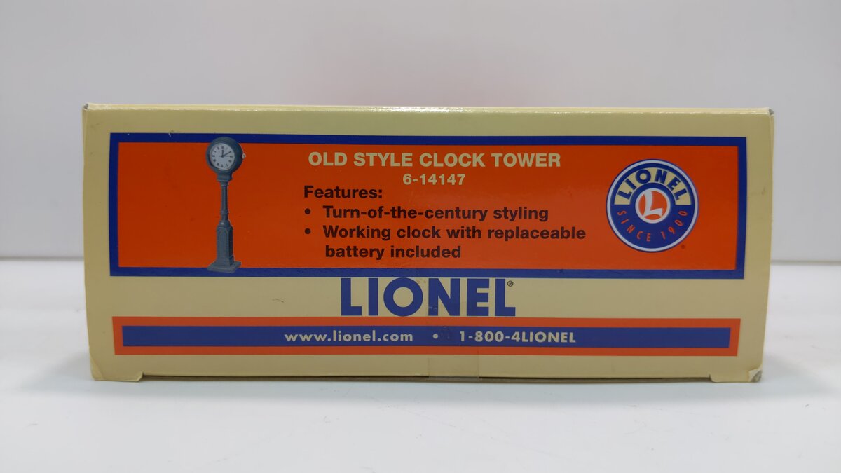 Lionel 6-14147 O Gauge Old Style Clock Tower LN/Box