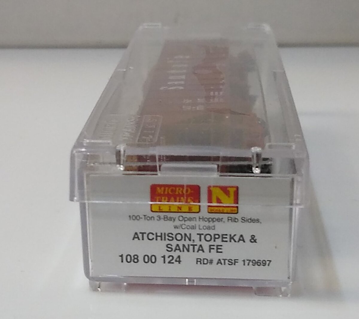 Micro-Trains 10800124 N ATSF 100-ton 3-Bay Open Hopper #179697