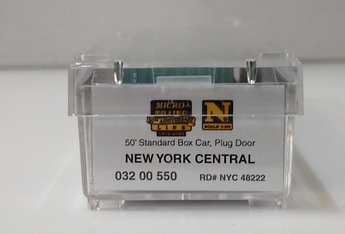Micro-Trains 03200550 N New York Central 50' Box Car #48222 LN/Box