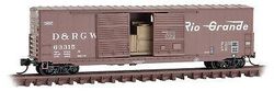 Micro-Trains 18200161 N Denver Rio Grande Western 50' Boxcar with Load #63315