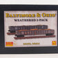 Micro-Trains 99305960 N Baltimore & Ohio 50' Weathered Gondola w/Load (Set of 2)