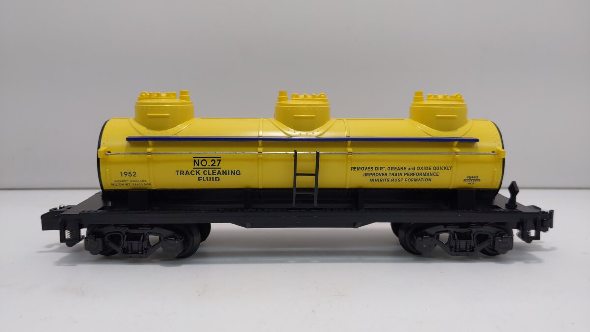 American Flyer 6-48440 S Gauge Track Cleaning Fluid 3-Dome Tank Car #27 LN/Box