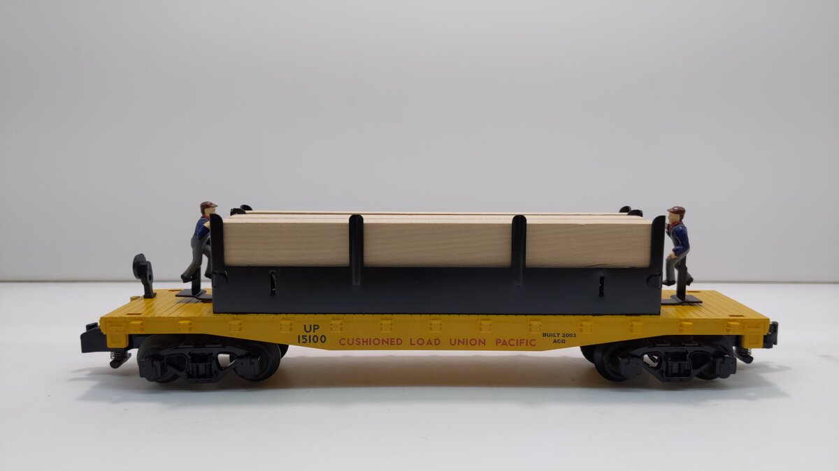 American Flyer 6-49011 S Scale Union Pacific Moe & Joe Lumber Flatcar #15100 LN/Box