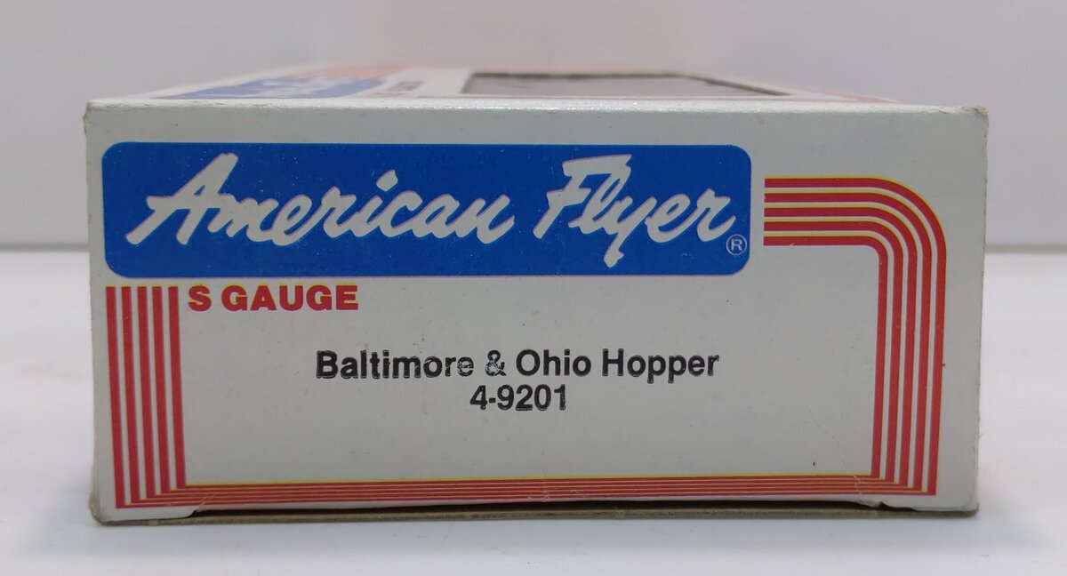American Flyer 4-9201 S Gauge Baltimore & Ohio Covered Hopper LN/Box