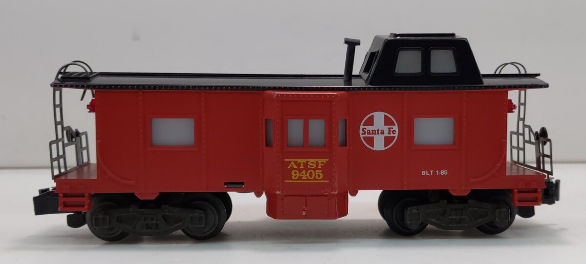 American Flyer 4-9405 S Scale Santa Fe Bay Window Illuminated Caboose #9405 LN/Box