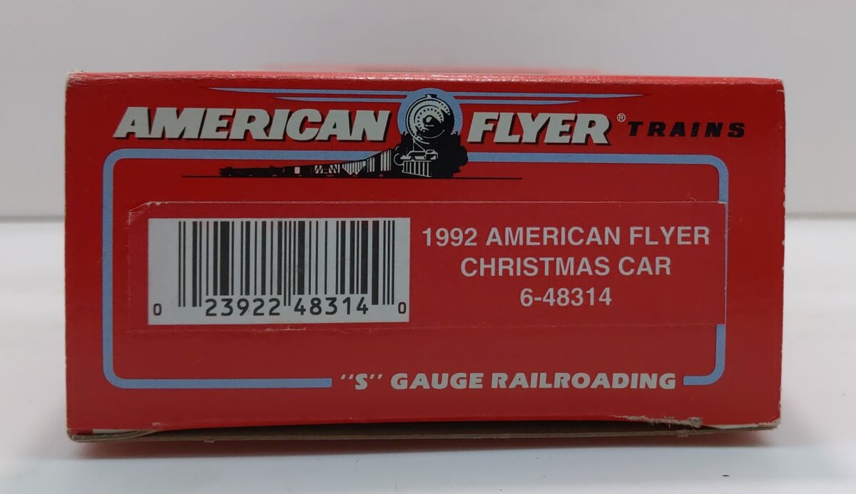 American Flyer 6-48314 S Gauge 1992 American Flyer Christmas Boxcar LN/Box