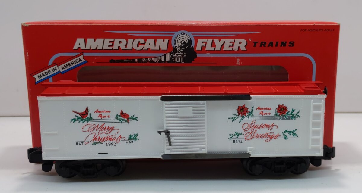 American Flyer 6-48314 S Gauge 1992 American Flyer Christmas Boxcar LN/Box