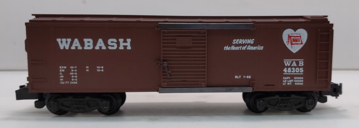American Flyer 6-48305 S Gauge Wabash Boxcar #48305 LN/Box