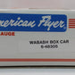 American Flyer 6-48305 S Gauge Wabash Boxcar LN/Box