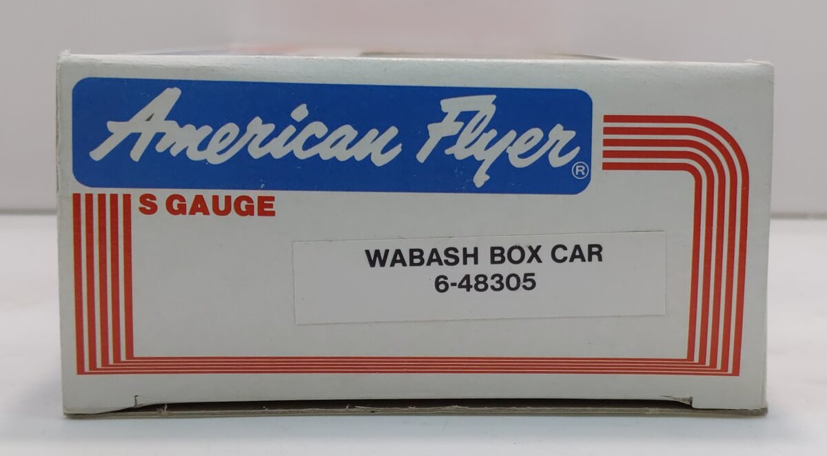 American Flyer 6-48305 S Gauge Wabash Boxcar #48305 LN/Box