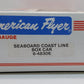 American Flyer 6-48306 S Gauge Seaboard Coastline Boxcar #48306 LN/Box