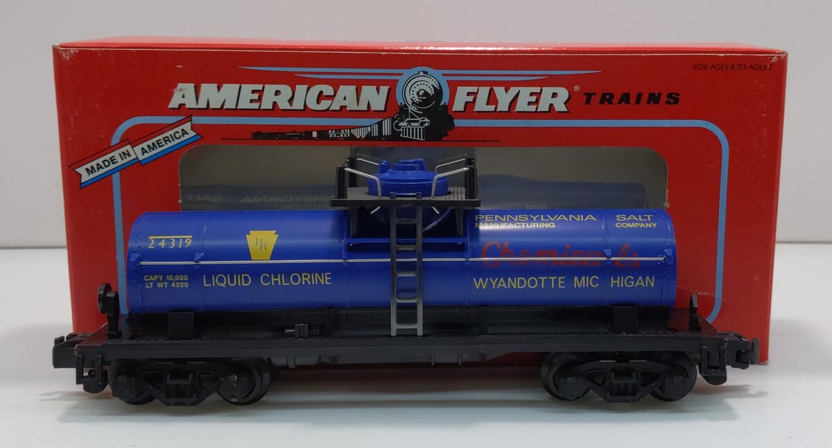 American Flyer 6-48402 S Gauge Penn Salt Single Dome Tank Car #24319 LN/Box